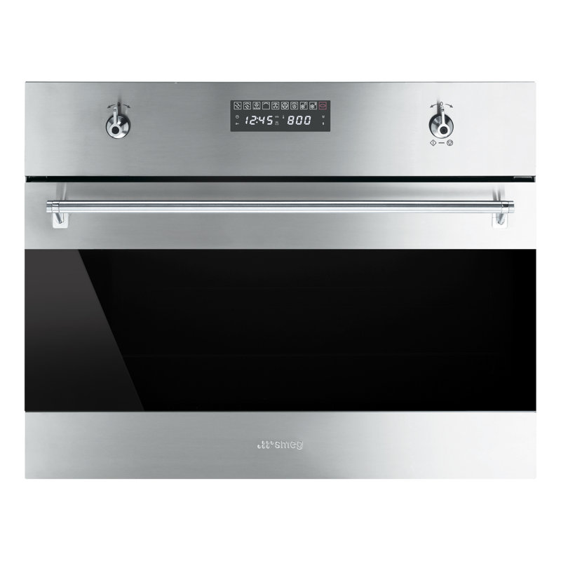 SMEG 24" Convection Electric Single Wall Oven Microwave Functionality